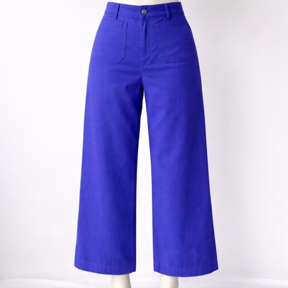 Maeve By Anthropologie Crop Collette In A Beautiful Purplish Blue Color Size 29